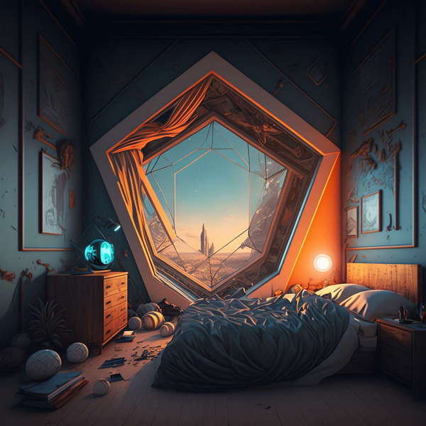 科幻未来男孩房5_Midjourney灵感图库-_设计智库－全球设计案例智能库_OJBKAI.COM-全球设计案例智能库_OJBKAI.COM设计智库