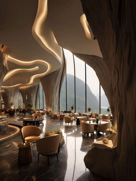 图片[27]-全球设计案例智能库_OJBKAI.COM艺术风格酒店公区餐饮区Midjourney灵感图库-_设计智库－全球设计案例智能库_OJBKAI.COM-全球设计案例智能库_OJBKAI.COM设计智库