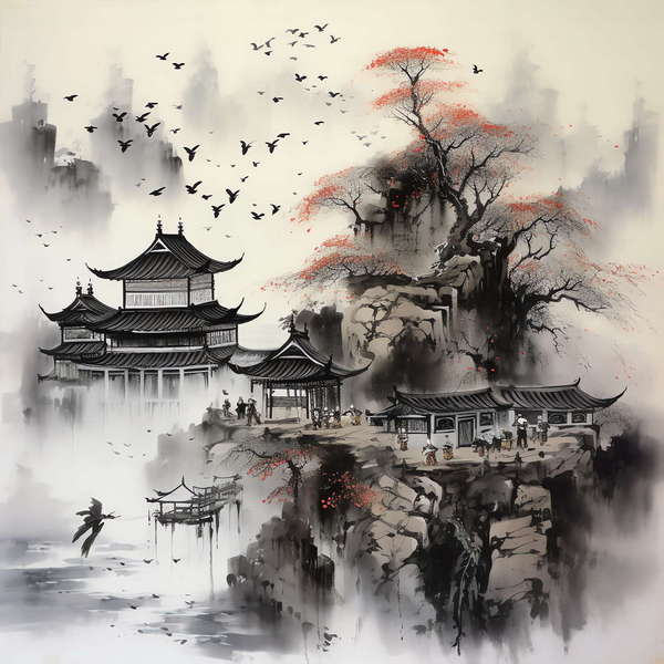 图片[23]-全球设计案例智能库_OJBKAI.COM水墨画Midjourney灵感图库-_设计智库－全球设计案例智能库_OJBKAI.COM-全球设计案例智能库_OJBKAI.COM设计智库