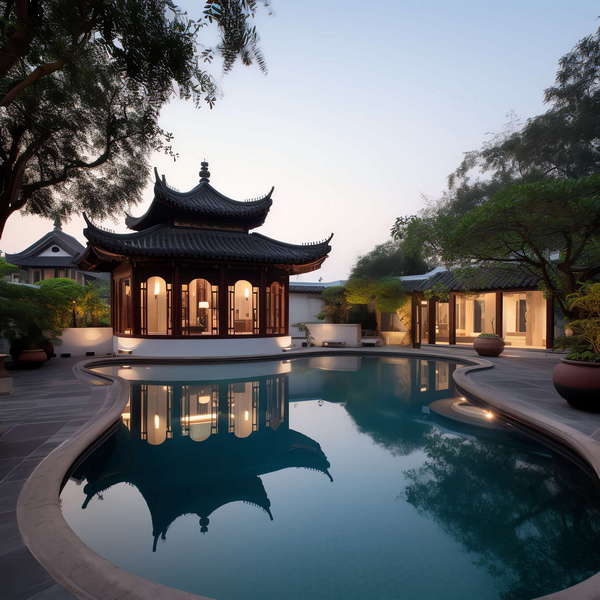 图片[17]-全球设计案例智能库_OJBKAI.COM中式别墅庭院Midjourney灵感图库-_设计智库－全球设计案例智能库_OJBKAI.COM-全球设计案例智能库_OJBKAI.COM设计智库