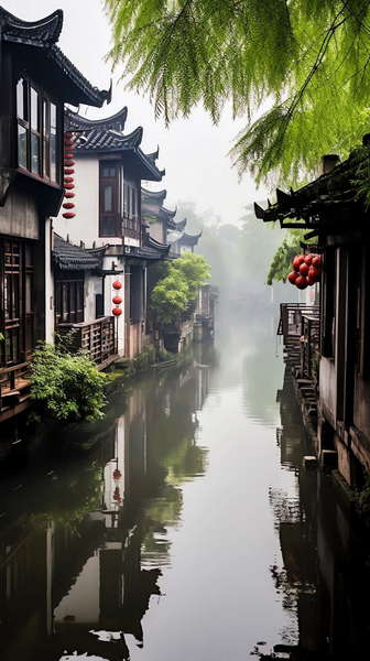 图片[30]-全球设计案例智能库_OJBKAI.COM意境江南小镇Midjourney灵感图库-_设计智库－全球设计案例智能库_OJBKAI.COM-全球设计案例智能库_OJBKAI.COM设计智库