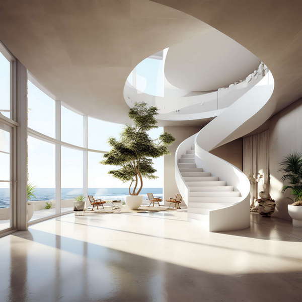 图片[21]-全球设计案例智能库_OJBKAI.COM现代风格白色楼梯Midjourney灵感图库-_设计智库－全球设计案例智能库_OJBKAI.COM-全球设计案例智能库_OJBKAI.COM设计智库