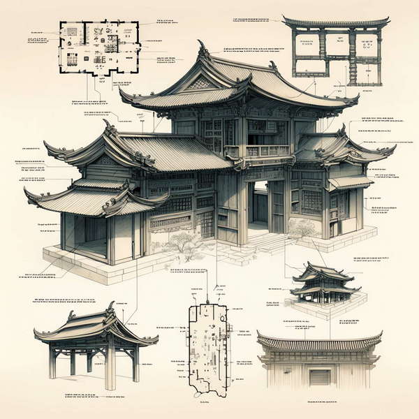 图片[3]-全球设计案例智能库_OJBKAI.COM古建筑透视图Midjourney灵感图库-_设计智库－全球设计案例智能库_OJBKAI.COM-全球设计案例智能库_OJBKAI.COM设计智库