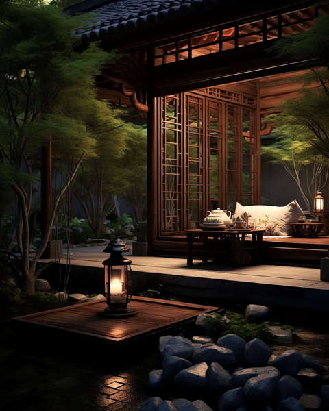 图片[17]-全球设计案例智能库_OJBKAI.COM酒店民宿中式禅意茶室Midjourney灵感图库-_设计智库－全球设计案例智能库_OJBKAI.COM-全球设计案例智能库_OJBKAI.COM设计智库