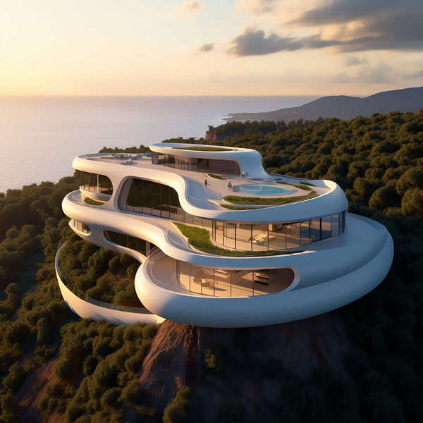 图片[26]-全球设计案例智能库_OJBKAI.COM别墅建筑外观Midjourney灵感图库-_设计智库－全球设计案例智能库_OJBKAI.COM-全球设计案例智能库_OJBKAI.COM设计智库