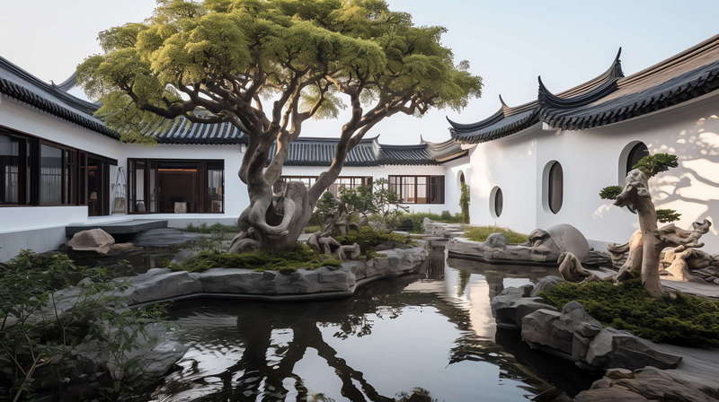 图片[19]-全球设计案例智能库_OJBKAI.COM中式别墅庭院Midjourney灵感图库-_设计智库－全球设计案例智能库_OJBKAI.COM-全球设计案例智能库_OJBKAI.COM设计智库