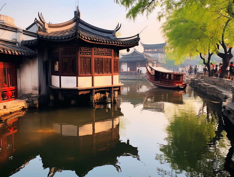 图片[14]-全球设计案例智能库_OJBKAI.COM意境江南小镇Midjourney灵感图库-_设计智库－全球设计案例智能库_OJBKAI.COM-全球设计案例智能库_OJBKAI.COM设计智库