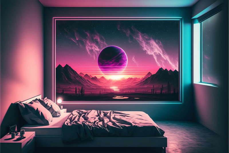 图片[15]-全球设计案例智能库_OJBKAI.COM赛博朋克风霓虹灯设计男孩房1_Midjourney灵感图库-_设计智库－全球设计案例智能库_OJBKAI.COM-全球设计案例智能库_OJBKAI.COM设计智库