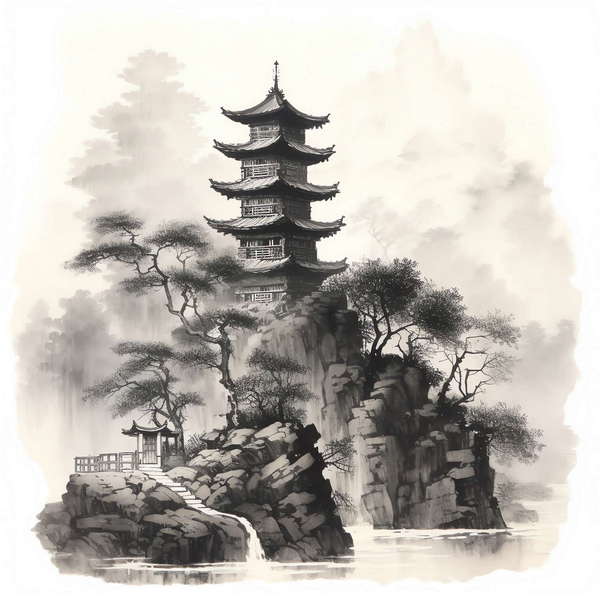 图片[46]-全球设计案例智能库_OJBKAI.COM庭林楼阁山水意境图Midjourney灵感图库-_设计智库－全球设计案例智能库_OJBKAI.COM-全球设计案例智能库_OJBKAI.COM设计智库