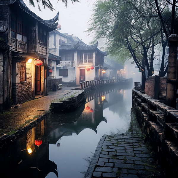 图片[9]-全球设计案例智能库_OJBKAI.COM意境江南小镇Midjourney灵感图库-_设计智库－全球设计案例智能库_OJBKAI.COM-全球设计案例智能库_OJBKAI.COM设计智库