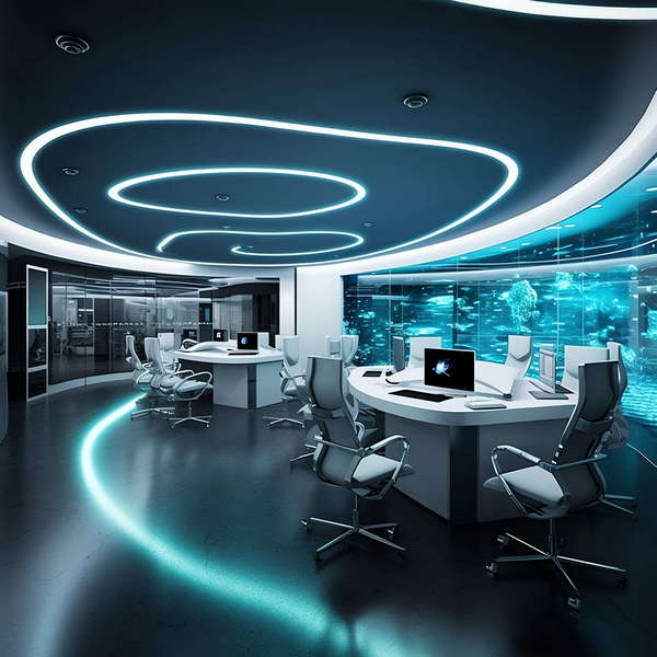 图片[12]-全球设计案例智能库_OJBKAI.COM霓虹灯科幻设计办公空间Midjourney灵感图库-_设计智库－全球设计案例智能库_OJBKAI.COM-全球设计案例智能库_OJBKAI.COM设计智库