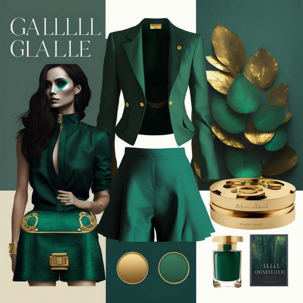 色彩搭配绿色Midjourney灵感图库-_设计智库－全球设计案例智能库_OJBKAI.COM-全球设计案例智能库_OJBKAI.COM设计智库