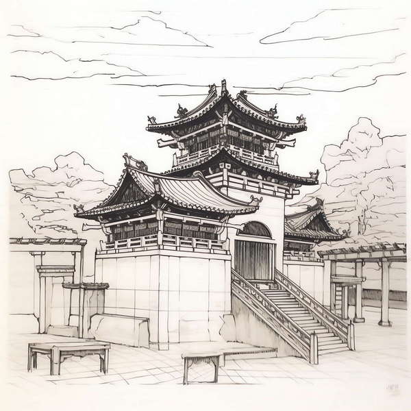 图片[27]-全球设计案例智能库_OJBKAI.COM中国古建草图Midjourney灵感图库-_设计智库－全球设计案例智能库_OJBKAI.COM-全球设计案例智能库_OJBKAI.COM设计智库