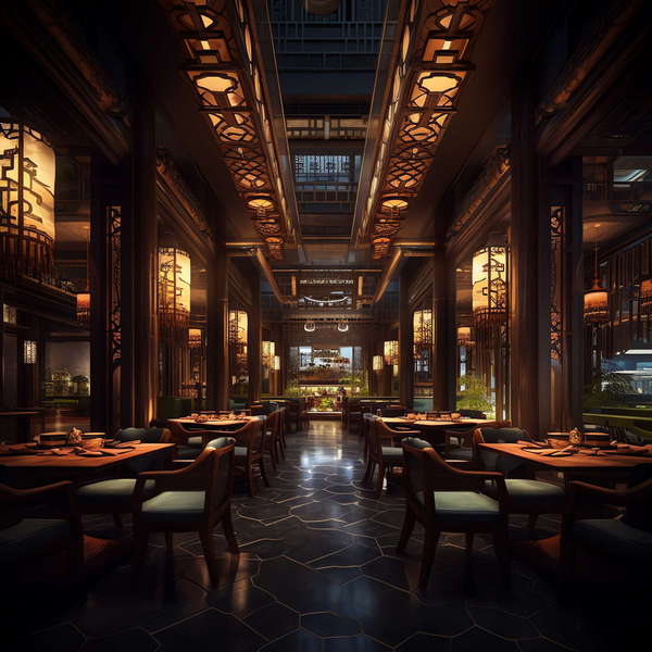 图片[4]-全球设计案例智能库_OJBKAI.COM中式酒店餐厅区Midjourney灵感图库-_设计智库－全球设计案例智能库_OJBKAI.COM-全球设计案例智能库_OJBKAI.COM设计智库