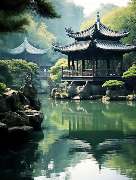 图片[7]-全球设计案例智能库_OJBKAI.COM中式园林Midjourney灵感图库-_设计智库－全球设计案例智能库_OJBKAI.COM-全球设计案例智能库_OJBKAI.COM设计智库