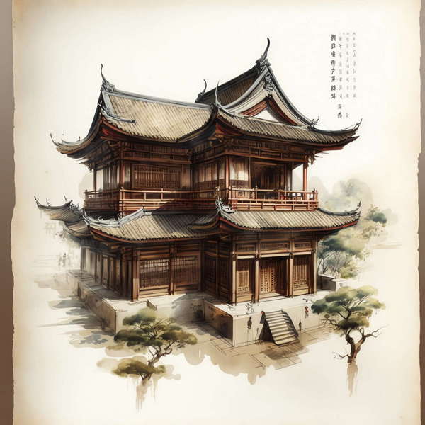 图片[4]-全球设计案例智能库_OJBKAI.COM中式古建筑效果图Midjourney灵感图库-_设计智库－全球设计案例智能库_OJBKAI.COM-全球设计案例智能库_OJBKAI.COM设计智库