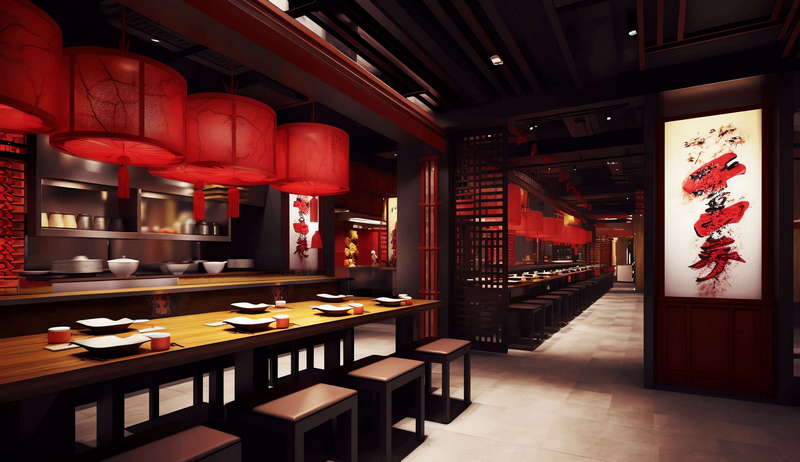 新中式餐饮空间Midjourney灵感图库-_设计智库-全球设计案例智能库_OJBKAI.COM-全球设计案例智能库_OJBKAI.COM设计智库