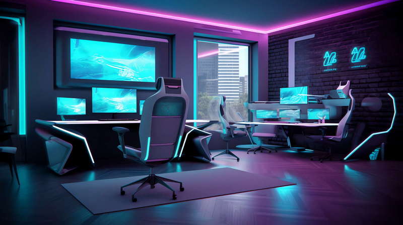 图片[29]-全球设计案例智能库_OJBKAI.COM赛博朋克风霓虹灯设计公共办公区域Midjourney灵感图库-_设计智库－全球设计案例智能库_OJBKAI.COM-全球设计案例智能库_OJBKAI.COM设计智库