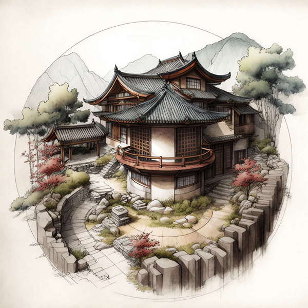 图片[16]-全球设计案例智能库_OJBKAI.COM古建设计手稿Midjourney灵感图库-_设计智库－全球设计案例智能库_OJBKAI.COM-全球设计案例智能库_OJBKAI.COM设计智库