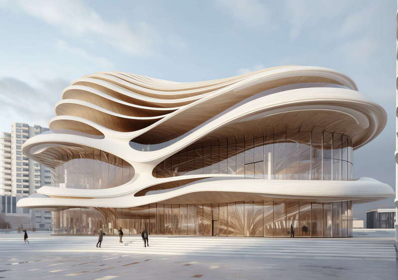 图片[25]-全球设计案例智能库_OJBKAI.COM艺术感商业中心建筑外观Midjourney灵感图库-_设计智库－全球设计案例智能库_OJBKAI.COM-全球设计案例智能库_OJBKAI.COM设计智库