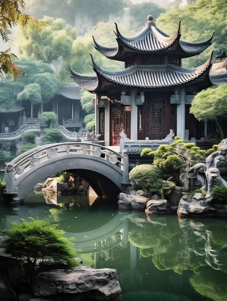 图片[21]-全球设计案例智能库_OJBKAI.COM中式园林Midjourney灵感图库-_设计智库－全球设计案例智能库_OJBKAI.COM-全球设计案例智能库_OJBKAI.COM设计智库