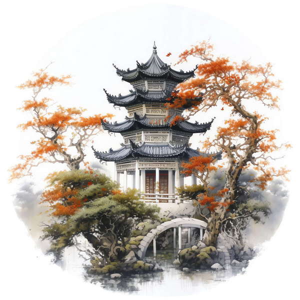 图片[35]-全球设计案例智能库_OJBKAI.COM庭林楼阁山水意境图Midjourney灵感图库-_设计智库－全球设计案例智能库_OJBKAI.COM-全球设计案例智能库_OJBKAI.COM设计智库