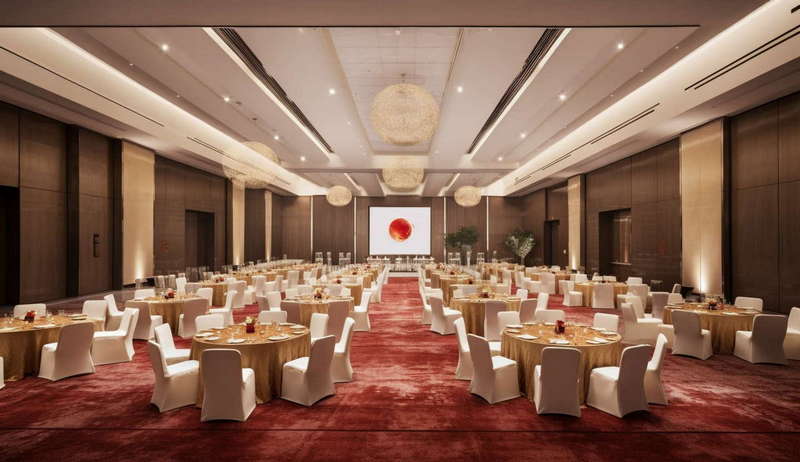 酒店宴会厅Midjourney灵感图库-_设计智库－全球设计案例智能库_OJBKAI.COM-全球设计案例智能库_OJBKAI.COM设计智库