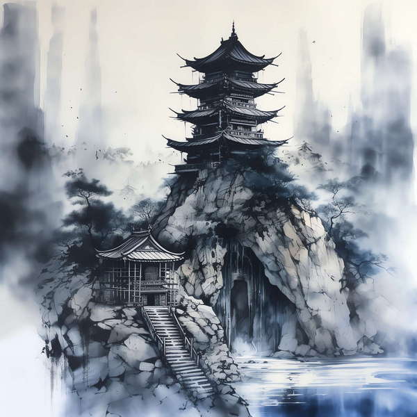 图片[20]-全球设计案例智能库_OJBKAI.COM庭林楼阁山水意境图Midjourney灵感图库-_设计智库－全球设计案例智能库_OJBKAI.COM-全球设计案例智能库_OJBKAI.COM设计智库