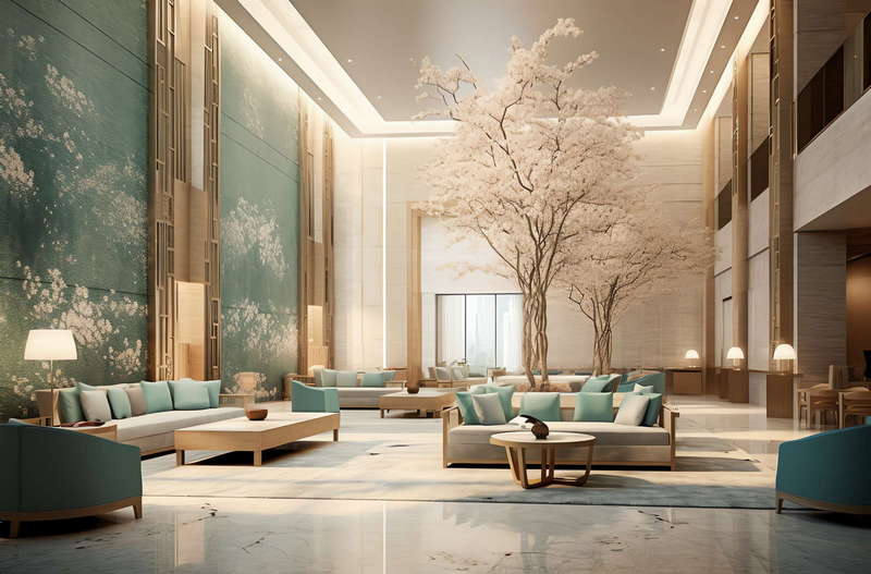 图片[16]-全球设计案例智能库_OJBKAI.COM新中式酒店大堂Midjourney灵感图库-_设计智库－全球设计案例智能库_OJBKAI.COM-全球设计案例智能库_OJBKAI.COM设计智库