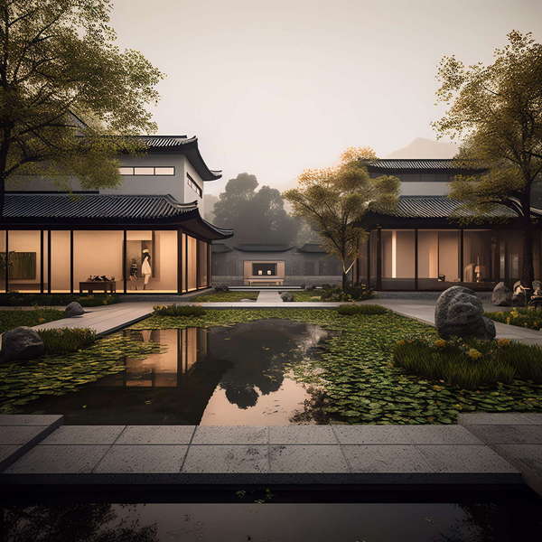 图片[19]-全球设计案例智能库_OJBKAI.COM中式别墅外观Midjourney灵感图库-_设计智库－全球设计案例智能库_OJBKAI.COM-全球设计案例智能库_OJBKAI.COM设计智库