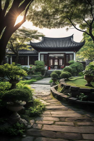 图片[11]-全球设计案例智能库_OJBKAI.COM中式别墅庭院Midjourney灵感图库-_设计智库－全球设计案例智能库_OJBKAI.COM-全球设计案例智能库_OJBKAI.COM设计智库