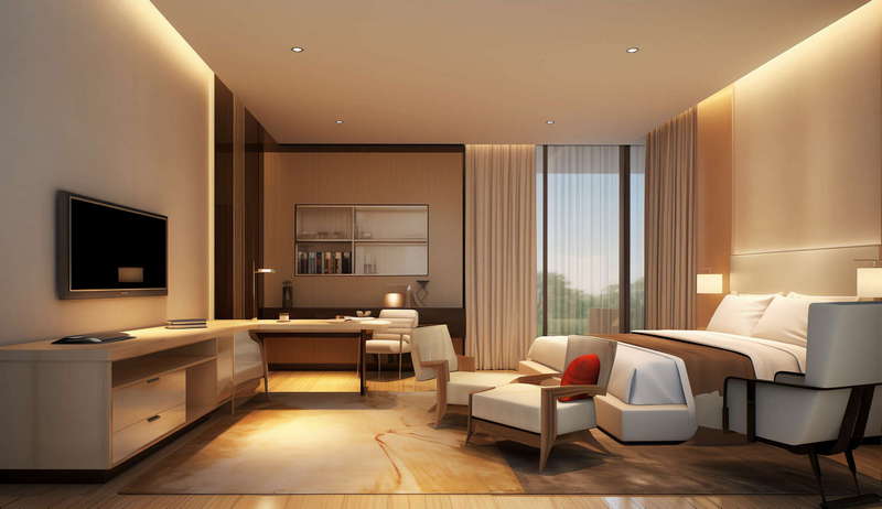 新中式酒店客房Midjourney灵感图库-_设计智库-全球设计案例智能库_OJBKAI.COM-全球设计案例智能库_OJBKAI.COM设计智库