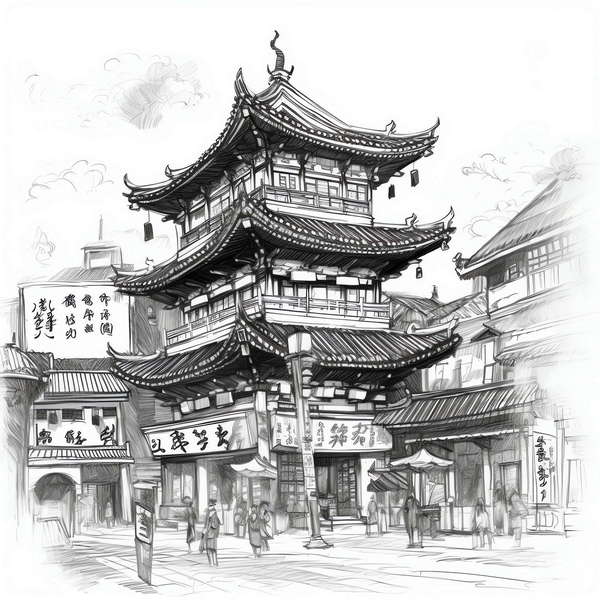 图片[45]-全球设计案例智能库_OJBKAI.COM中国古建草图Midjourney灵感图库-_设计智库－全球设计案例智能库_OJBKAI.COM-全球设计案例智能库_OJBKAI.COM设计智库