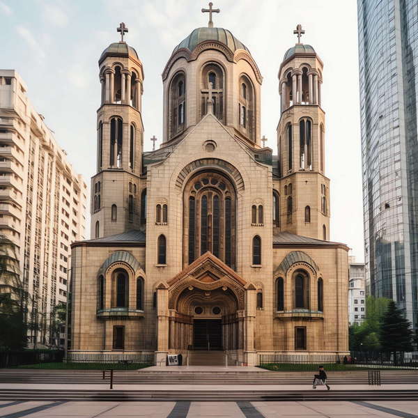 建筑外观教堂Midjourney灵感图库-_设计智库－全球设计案例智能库_OJBKAI.COM-全球设计案例智能库_OJBKAI.COM设计智库