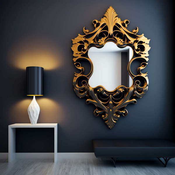 复古镜子Midjourney灵感图库-_设计智库－全球设计案例智能库_OJBKAI.COM-全球设计案例智能库_OJBKAI.COM设计智库