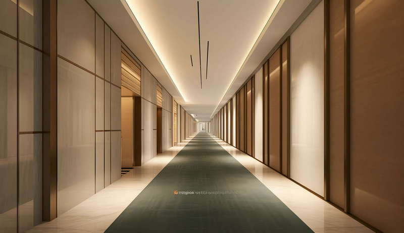 奢华酒店走廊Midjourney灵感图库-_设计智库－全球设计案例智能库_OJBKAI.COM-全球设计案例智能库_OJBKAI.COM设计智库
