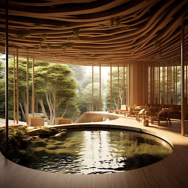 酒店温泉Midjourney灵感图库-_设计智库－全球设计案例智能库_OJBKAI.COM-全球设计案例智能库_OJBKAI.COM设计智库