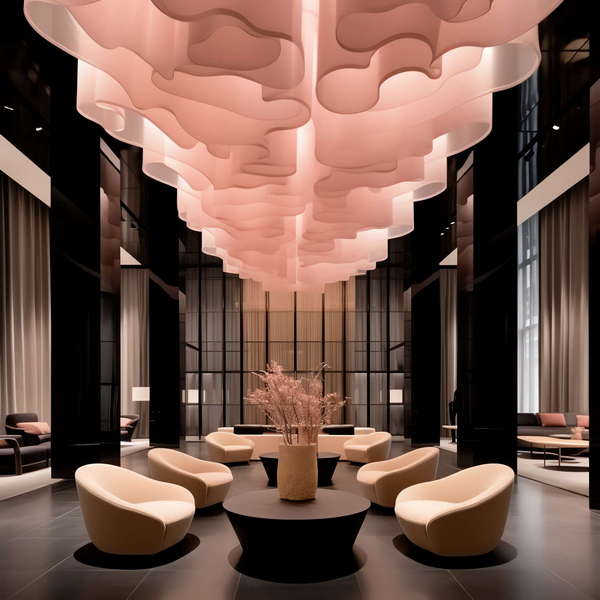 现代前卫酒店大堂Midjourney灵感图库-_设计智库－全球设计案例智能库_OJBKAI.COM-全球设计案例智能库_OJBKAI.COM设计智库