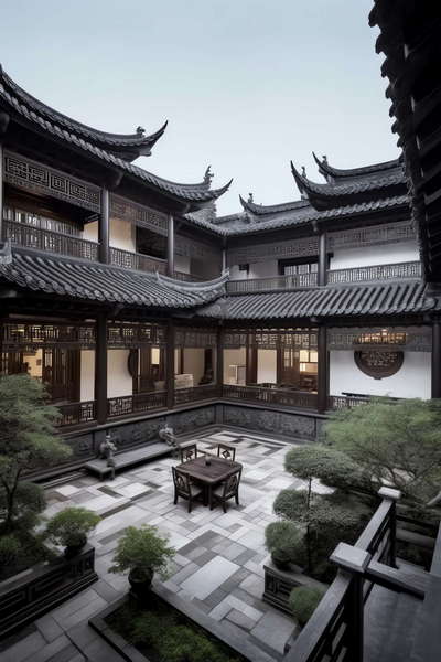 图片[5]-全球设计案例智能库_OJBKAI.COM中式四合院Midjourney灵感图库-_设计智库－全球设计案例智能库_OJBKAI.COM-全球设计案例智能库_OJBKAI.COM设计智库