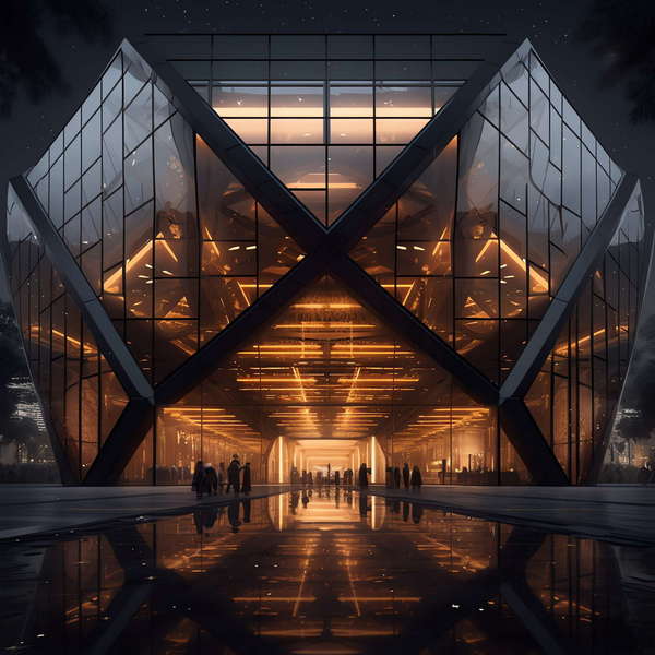 商业建筑外观Midjourney灵感图库-_设计智库－全球设计案例智能库_OJBKAI.COM-全球设计案例智能库_OJBKAI.COM设计智库