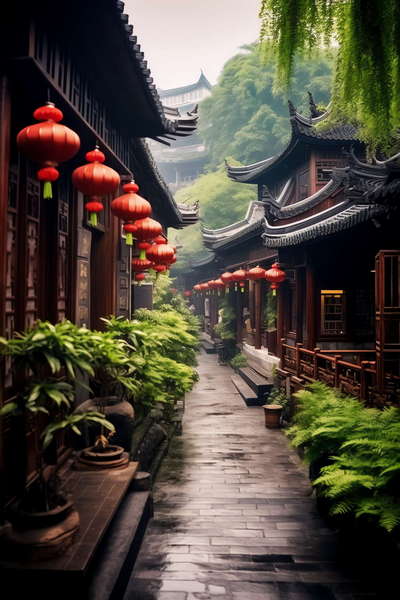 图片[36]-全球设计案例智能库_OJBKAI.COM意境江南小镇Midjourney灵感图库-_设计智库－全球设计案例智能库_OJBKAI.COM-全球设计案例智能库_OJBKAI.COM设计智库