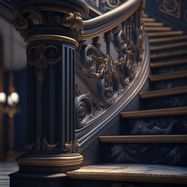 欧式古典扶手栏杆Midjourney灵感图库-_设计智库－全球设计案例智能库_OJBKAI.COM-全球设计案例智能库_OJBKAI.COM设计智库