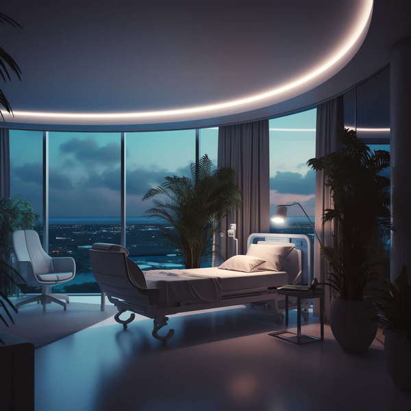 医院病房Midjourney灵感图库-_设计智库－全球设计案例智能库_OJBKAI.COM-全球设计案例智能库_OJBKAI.COM设计智库