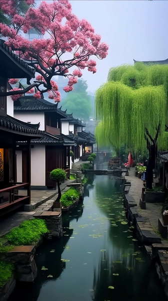 图片[16]-全球设计案例智能库_OJBKAI.COM意境江南小镇Midjourney灵感图库-_设计智库－全球设计案例智能库_OJBKAI.COM-全球设计案例智能库_OJBKAI.COM设计智库