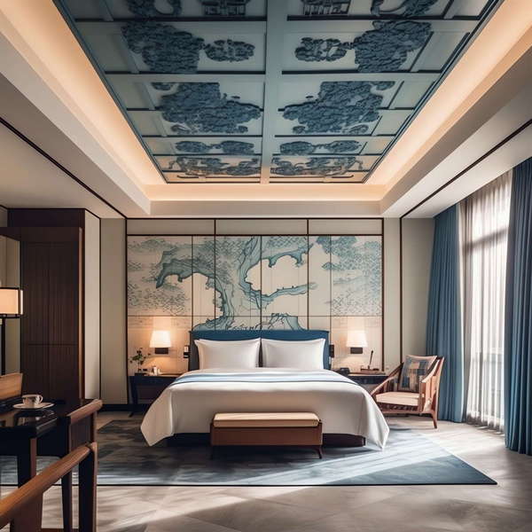 图片[19]-全球设计案例智能库_OJBKAI.COM新中式酒店客房Midjourney灵感图库-_设计智库－全球设计案例智能库_OJBKAI.COM-全球设计案例智能库_OJBKAI.COM设计智库