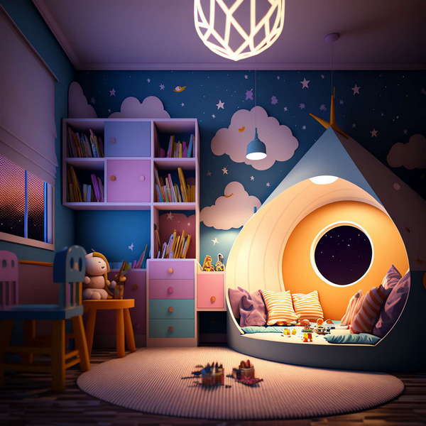 童趣儿童房2_Midjourney灵感图库-设计智库－全球设计案例智能库_OJBKAI.COM-全球设计案例智能库_OJBKAI.COM设计智库