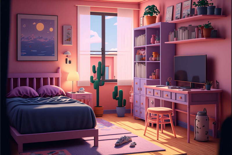 图片[10]-全球设计案例智能库_OJBKAI.COM色彩童趣女孩房4_Midjourney灵感图库-设计智库－全球设计案例智能库_OJBKAI.COM-全球设计案例智能库_OJBKAI.COM设计智库