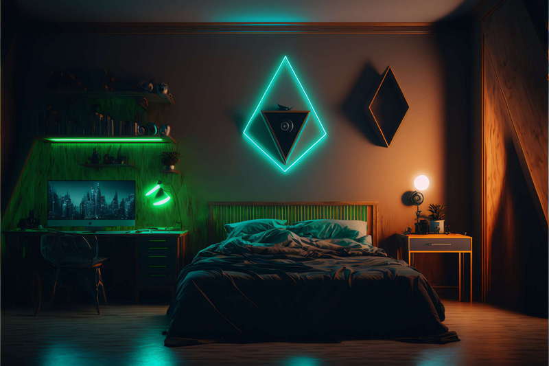 图片[18]-全球设计案例智能库_OJBKAI.COM赛博朋克风霓虹灯设计男孩房1_Midjourney灵感图库-_设计智库－全球设计案例智能库_OJBKAI.COM-全球设计案例智能库_OJBKAI.COM设计智库