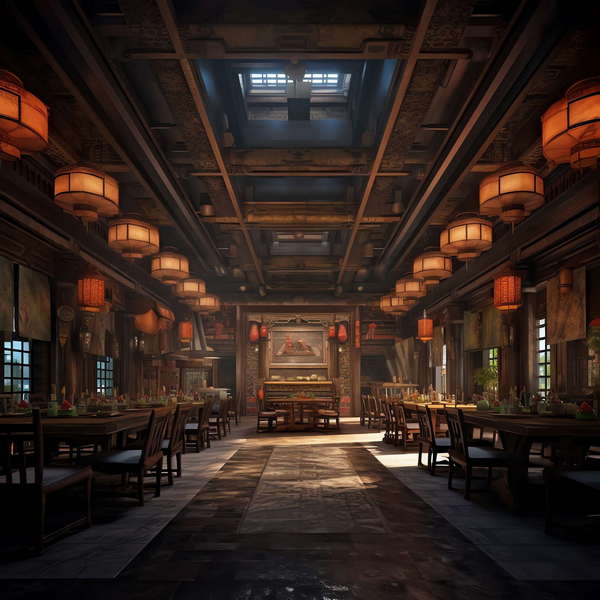 图片[2]-全球设计案例智能库_OJBKAI.COM中式酒店餐厅区Midjourney灵感图库-_设计智库－全球设计案例智能库_OJBKAI.COM-全球设计案例智能库_OJBKAI.COM设计智库