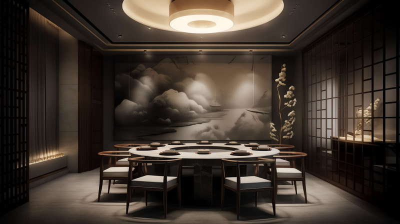 图片[2]-全球设计案例智能库_OJBKAI.COM新中式酒店餐厅区Midjourney灵感图库-_设计智库－全球设计案例智能库_OJBKAI.COM-全球设计案例智能库_OJBKAI.COM设计智库